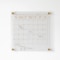 Martha Stewart Grayson Acrylic Dry Erase Wall Calendar w/Dry Erase Mrkr and Mntng Hrdwr, 14in. Sq, Clr w/Gld Prnt BR-AC-3636-GD-CLRGLD-MS - alternate 4